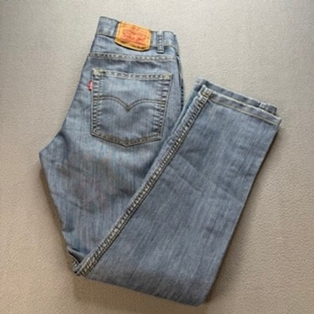 Levis 508 Jeans Taper Regular Fit 16 Reg Blue Denim Cotton Blend Classic Casual
